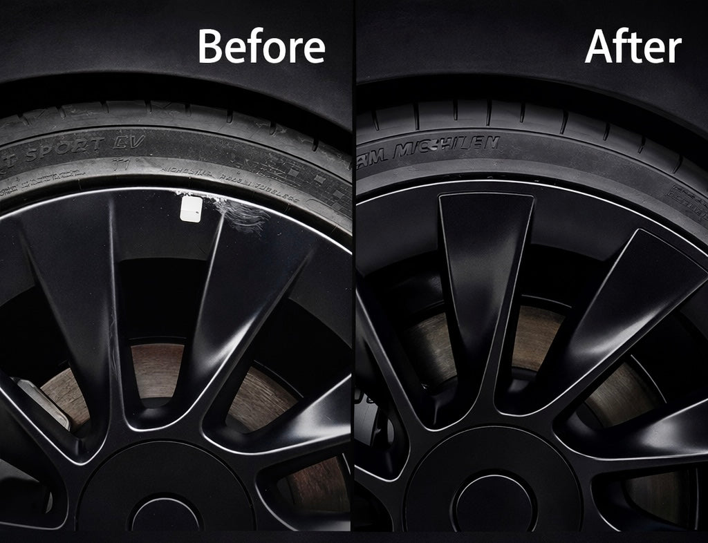 Voltique™ AeroSnap Wheel Covers – Model 3 / Model Y 20" Matte Black (Set of 4)