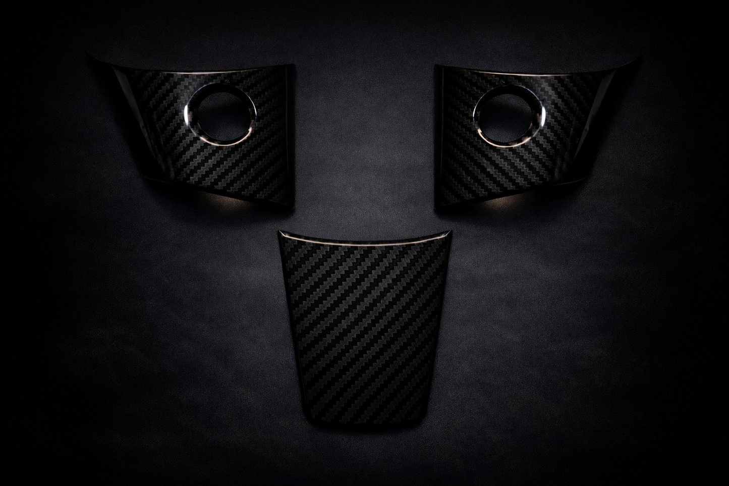 Voltique™ Steering Wheel Carbon Fiber Trim Cover – Model 3 / Model Y