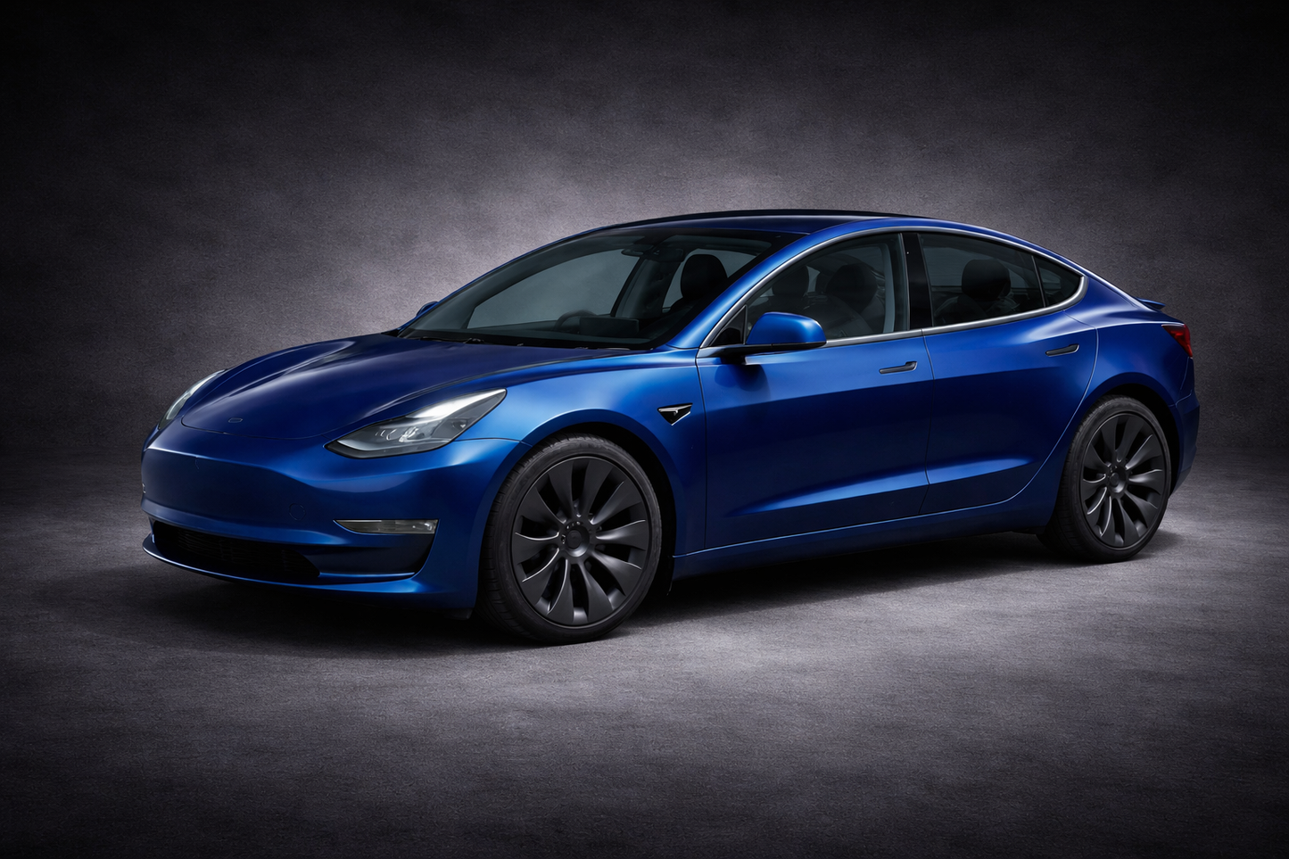 Voltique™ Uberturbine Wheel Covers – Model 3 / Model Y 18" Matte Black (Set of 4)