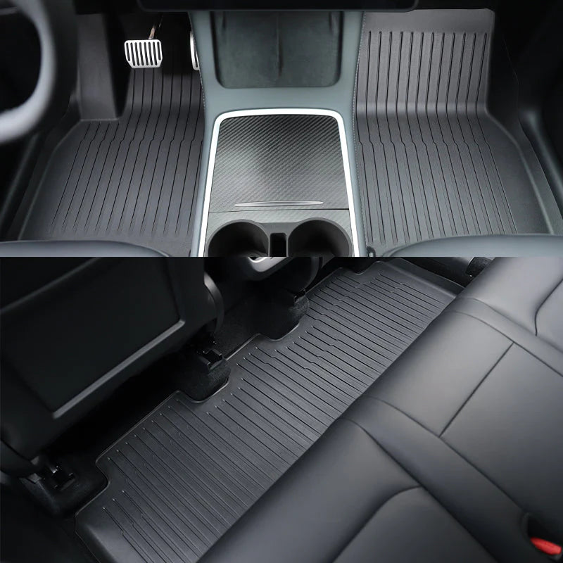 Voltique™ All-Weather Floor Mats for Tesla Model 3 (Full Coverage)