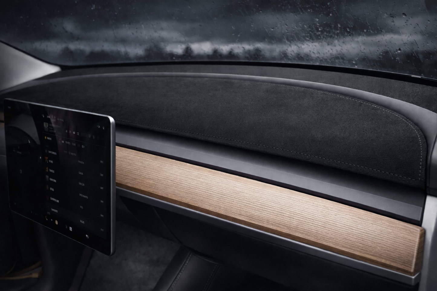 Voltique™ Premium Dashboard Cover – Model 3 / Model Y