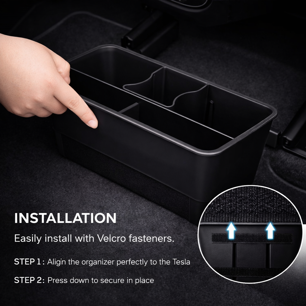 Voltique™ Rear Center Console Organizer – Model Y