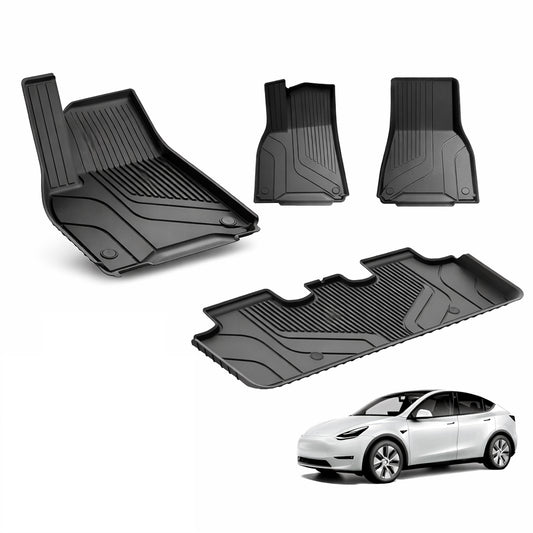 Voltique™ Premium All-Weather Floor Mats for Tesla Model Y (2020–2024)