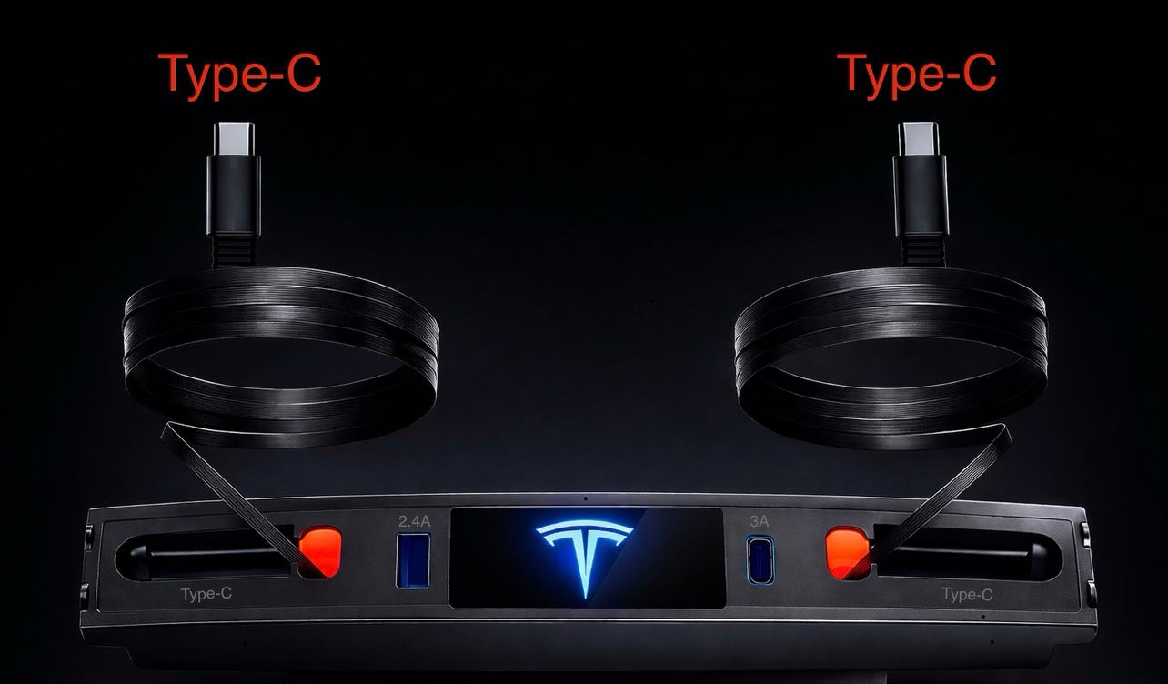 Voltique™ Center Console USB Hub – Model 3 / Model Y Fast Charge