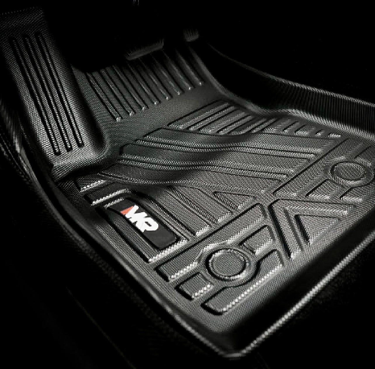 Voltique™ All-Weather Floor Mats – Model 3 (2024–2026) 6-Piece Set