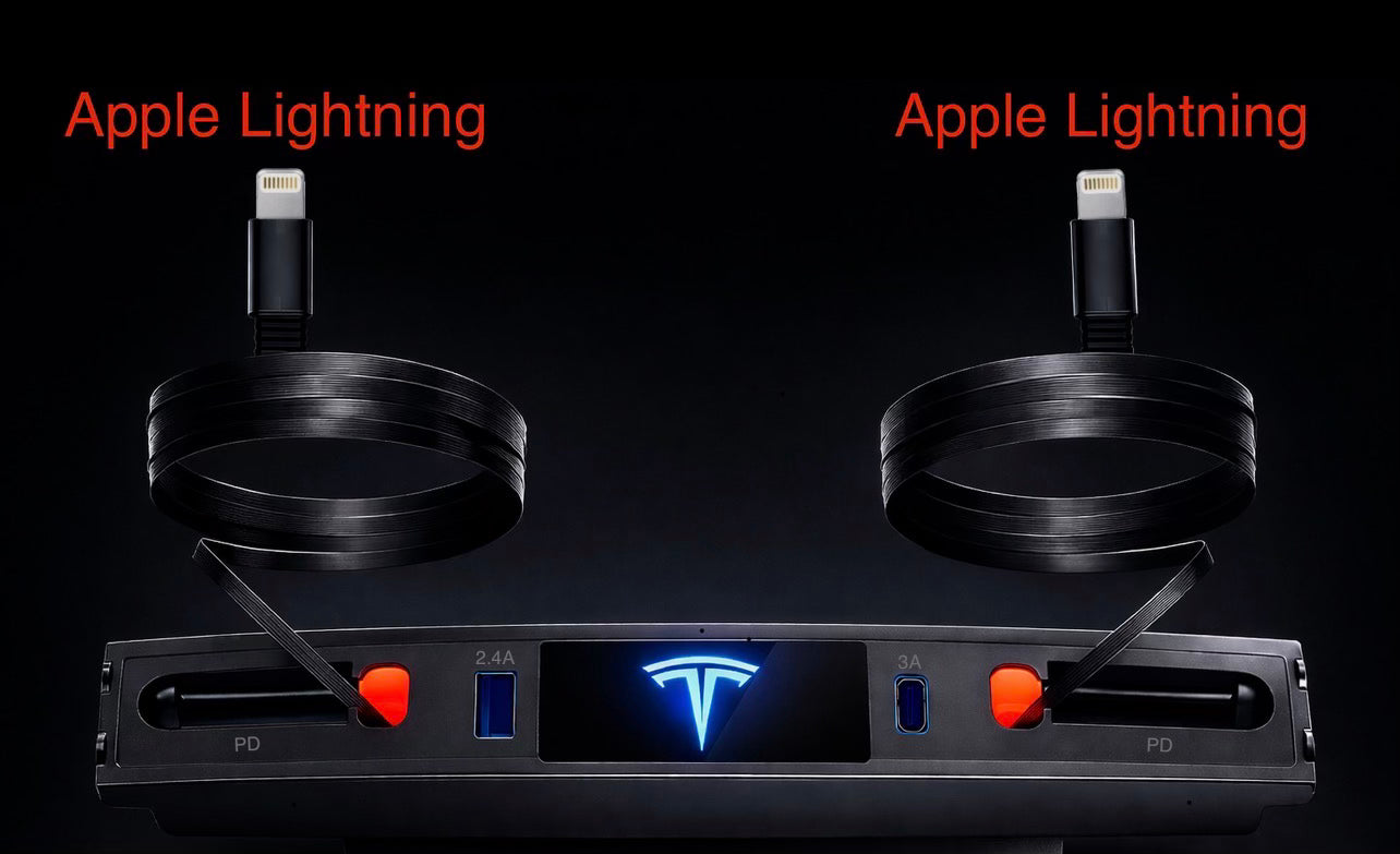 Voltique™ Center Console USB Hub – Model 3 / Model Y Fast Charge