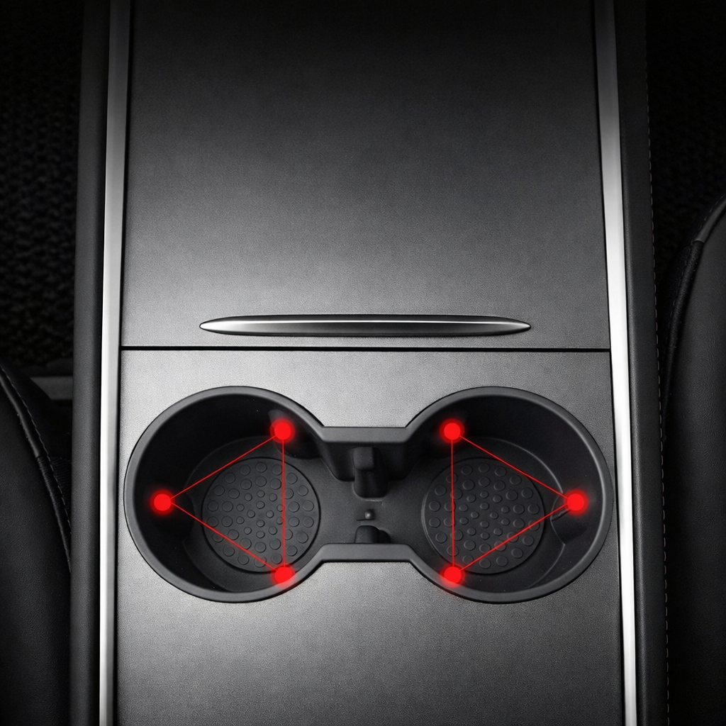 Voltique™ Dual Cup Holder Insert – Model 3 / Model Y