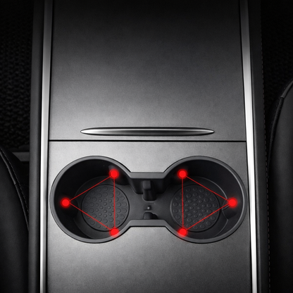 Voltique™ Dual Cup Holder Insert – Model 3 / Model Y