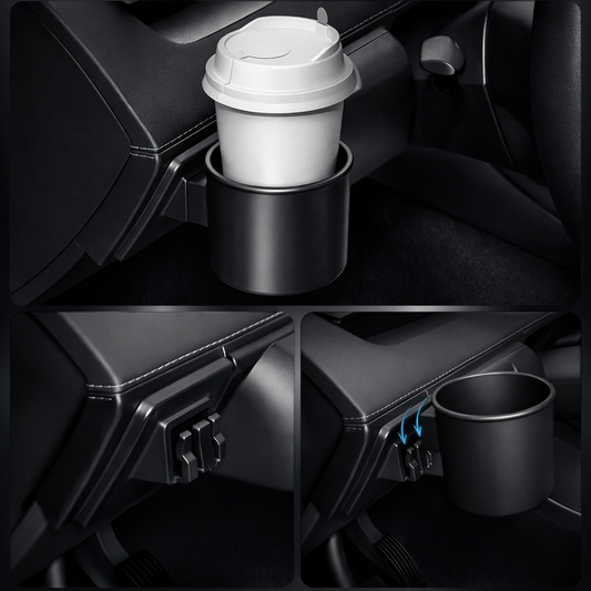 Voltique™ Center Cup Holder Organizer – Model Y Juniper