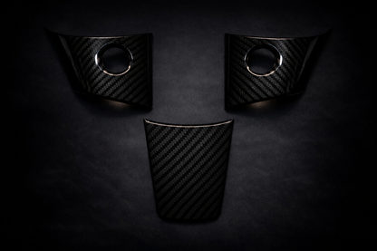 Voltique™ Steering Wheel Carbon Fiber Trim Cover – Model 3 / Model Y