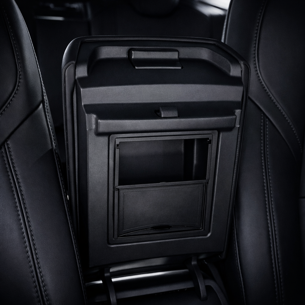 Voltique™ Center Console Storage Box – Model 3 / Model Y Hidden Fit