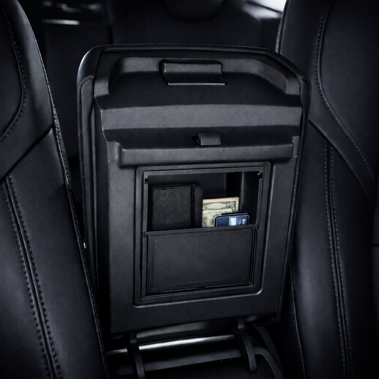 Voltique™ Center Console Storage Box – Model 3 / Model Y Hidden Fit