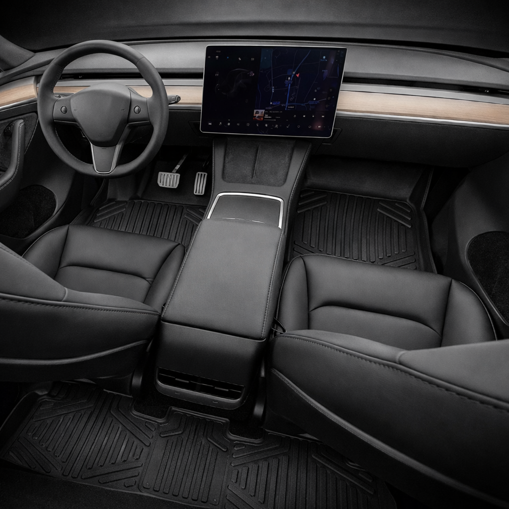 Voltique™ All-Weather Floor Mats – Model Y (2021–2024) Full Set