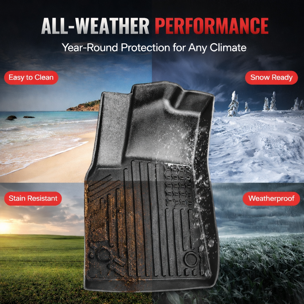 Voltique™ All-Weather Floor Mats – Model Y (2021–2024) Full Set