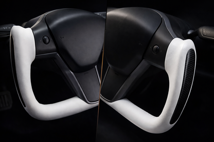 Voltique™ Performance Yoke Steering Wheel – Model 3 / Model Y Carbon Fiber