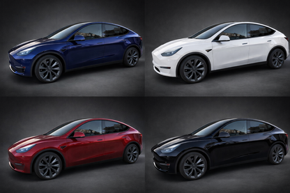 Voltique™ Blade Wheel Covers – Model 3 / Model Y 19" Matte Black (Set of 4)