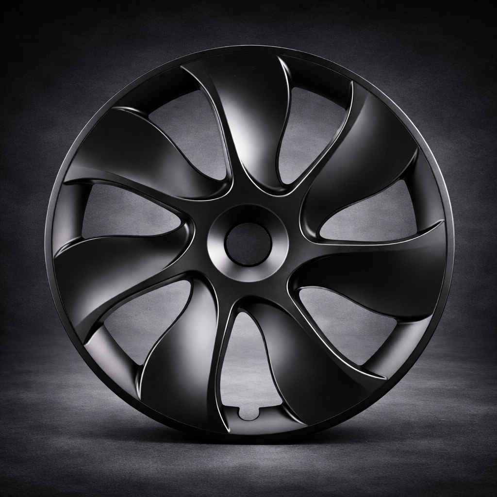 Voltique™ Blade Wheel Covers – Model 3 / Model Y 19" Matte Black (Set of 4)