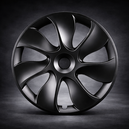 Voltique™ Blade Wheel Covers – Model 3 / Model Y 19" Matte Black (Set of 4)