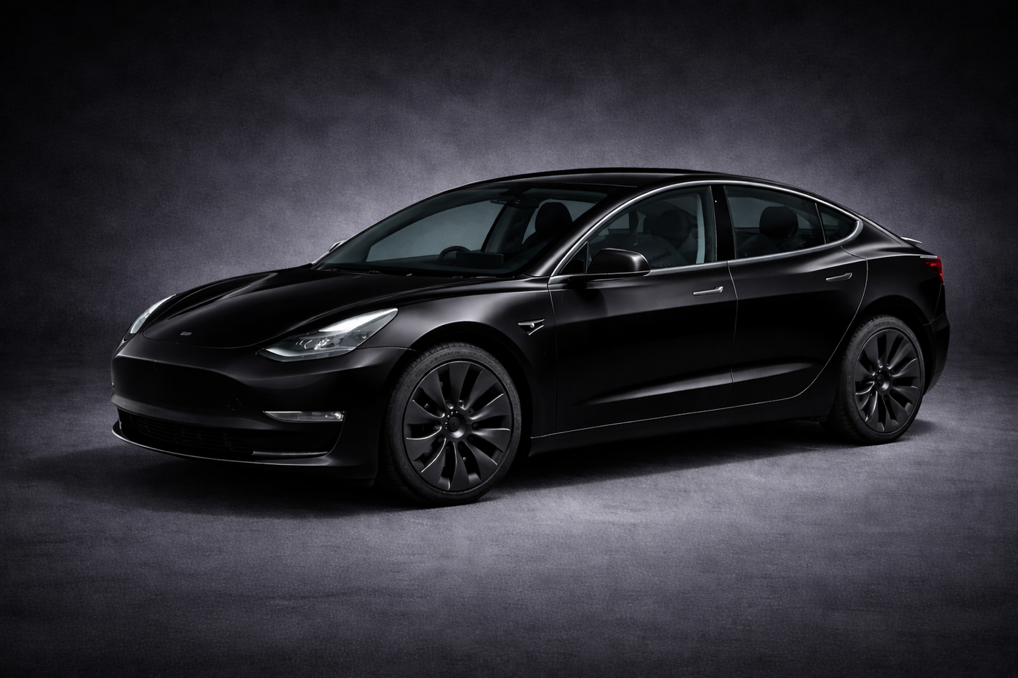 Voltique™ Uberturbine Wheel Covers – Model 3 / Model Y 18" Matte Black (Set of 4)
