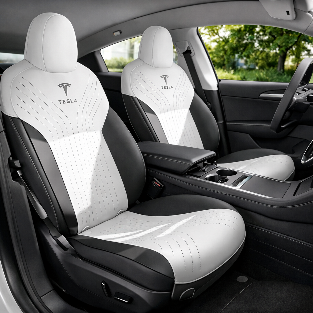 Voltique™ Suede Seat Covers – Model 3 / Model Y Custom Fit