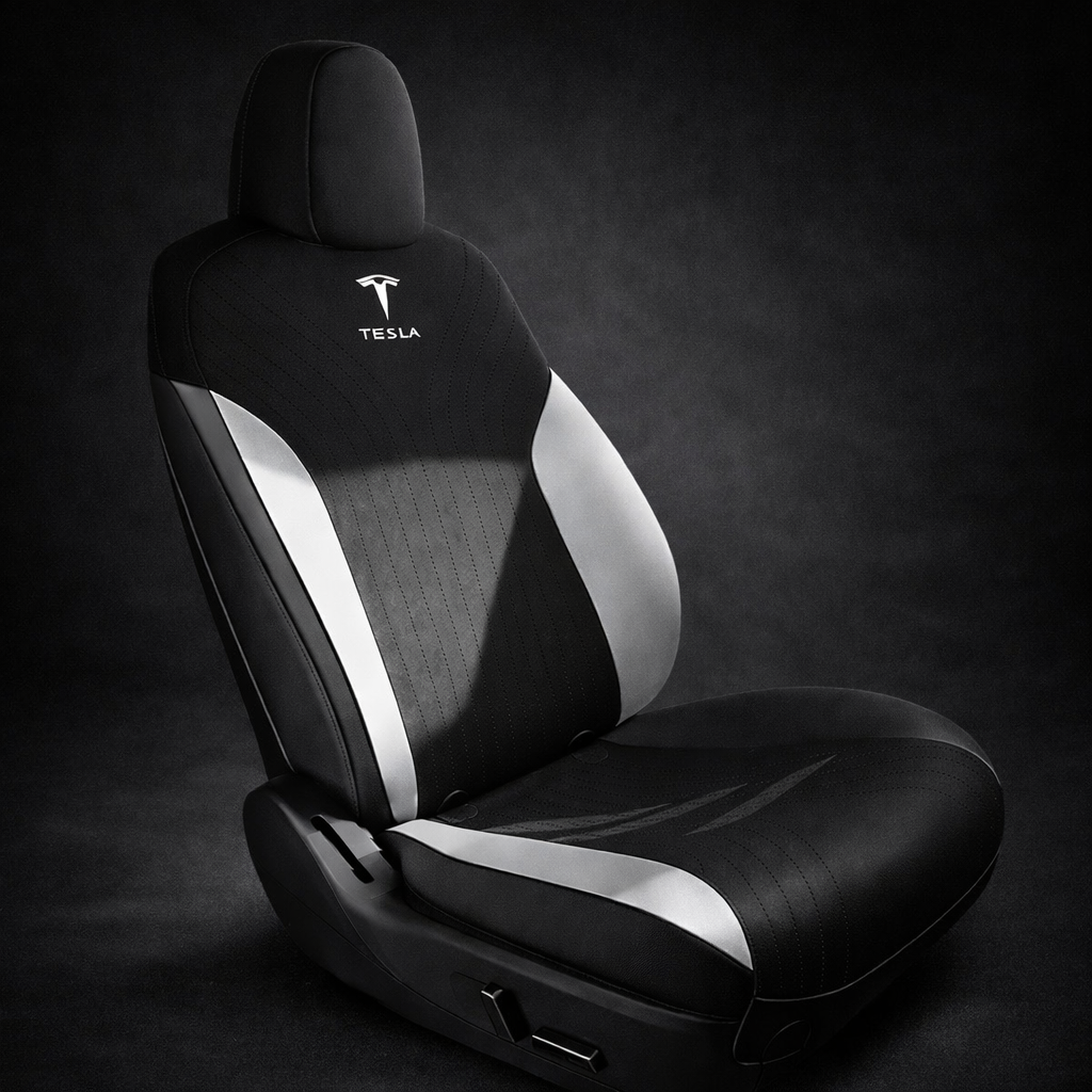 Voltique™ Suede Seat Covers – Model 3 / Model Y Custom Fit