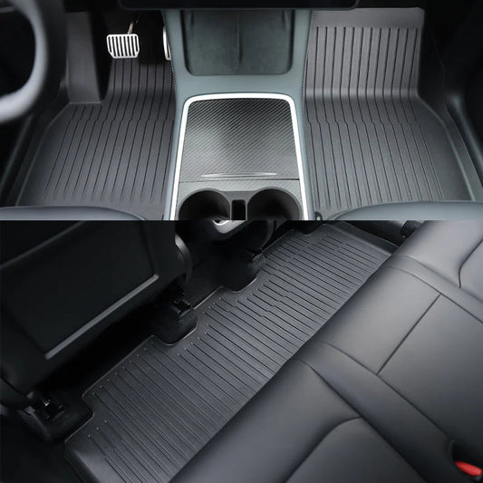 Voltique™ All-Weather Floor Mats for Tesla Model 3 (Full Coverage)