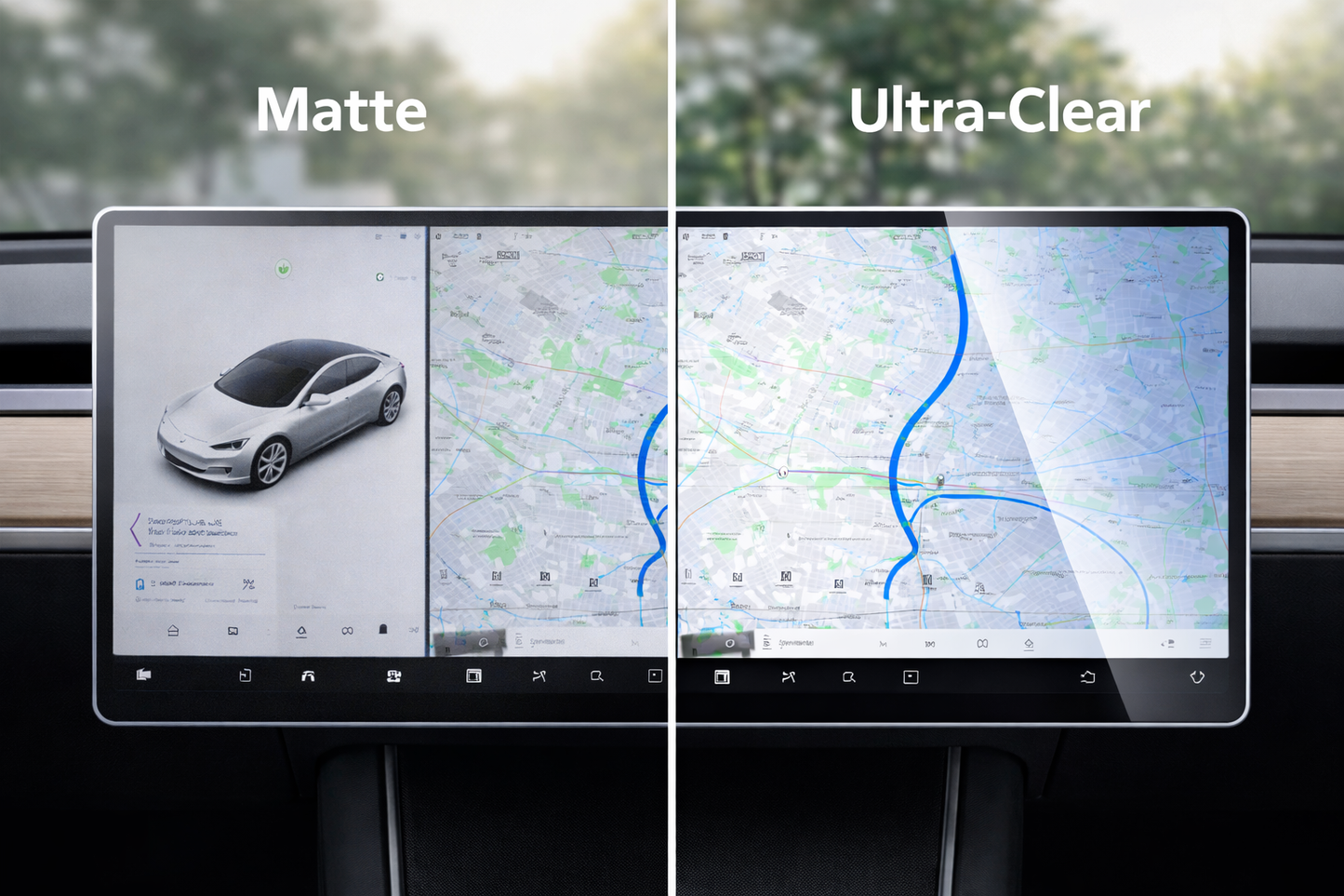 Voltique™ Anti-Glare Screen Protector – Model 3 / Model Y