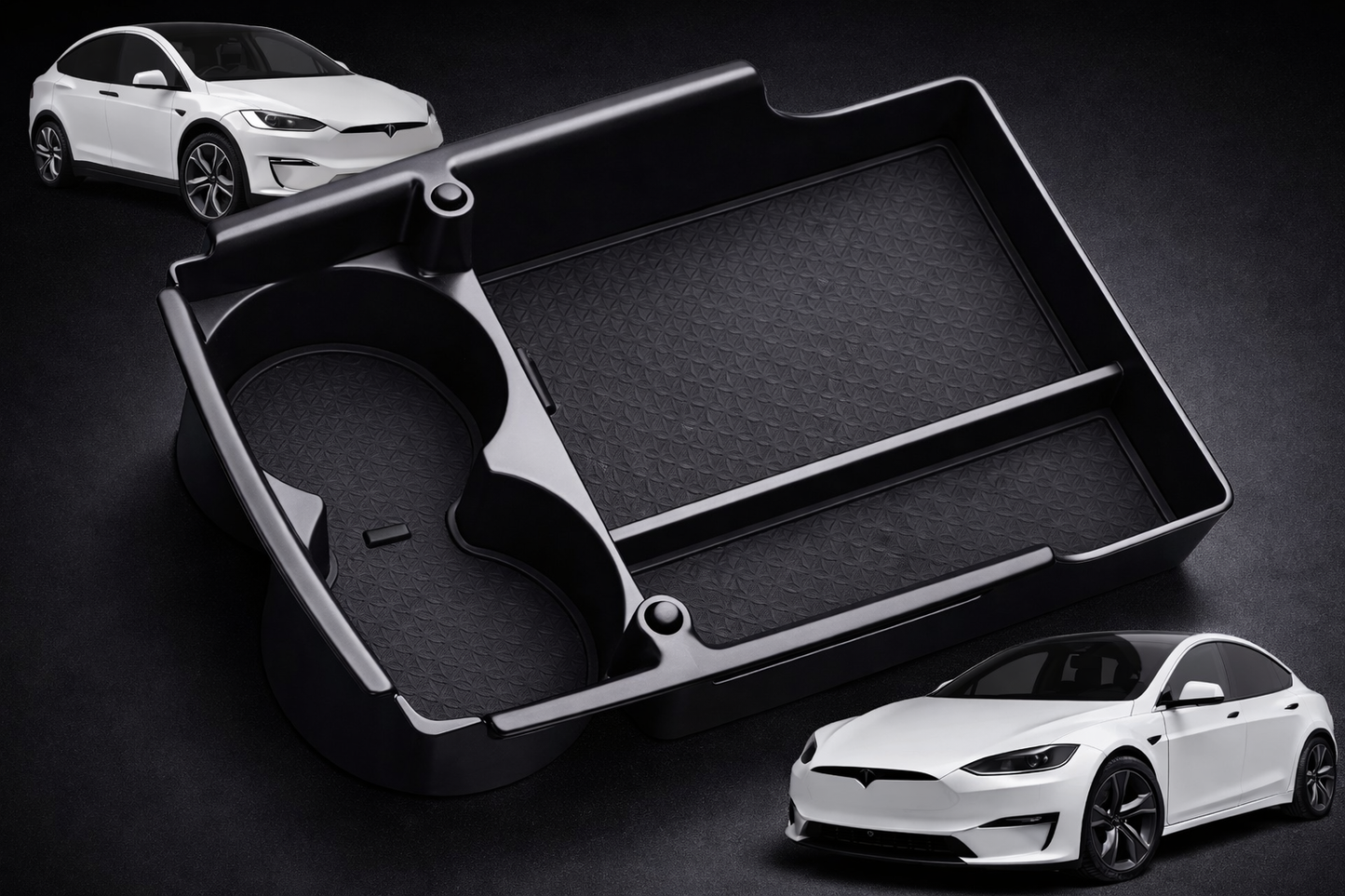 Voltique™ Center Console Organizer – Model S / Model X (2016–2021)