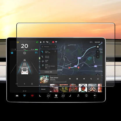 Voltique™ Premium Tempered Glass Screen Protector for Tesla Model 3 & Model Y (2020–2024) – Anti-Glare, Fingerprint Resistant