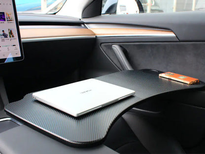 Voltique™ Multifunction Passenger Desk Tray for Tesla Model 3 & Model Y (2020–2024) – Work & Travel Ready
